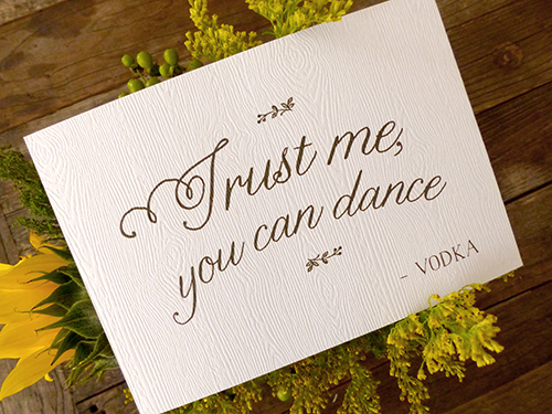 Signage for a Summer Vermont wedding at Mountain Top Inn by Shindig Bespoke