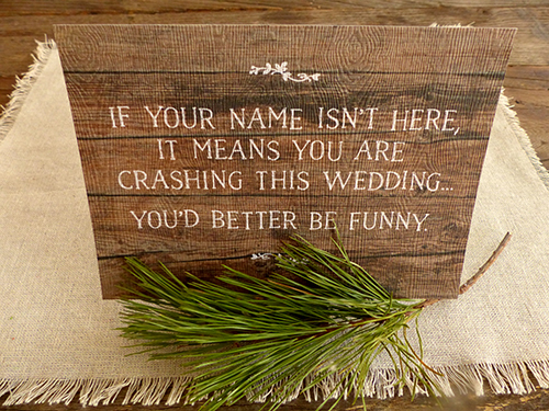 Signage for a Summer Vermont wedding at Mountain Top Inn by Shindig Bespoke