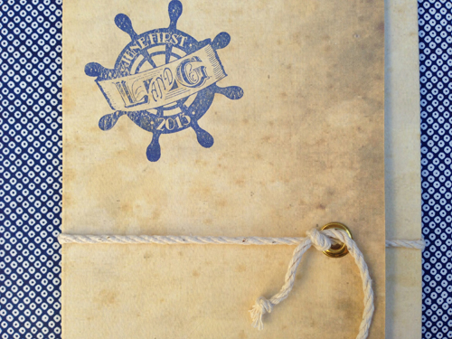 Historic Long Beach Island Wedding invitation by Shindg Bespoke