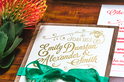 Turks and Caicos Invitation by Shindig Bespoke