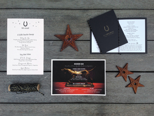 Elegant Barn Wedding Menus