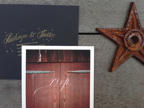 Elegant Barn Wedding RSVP