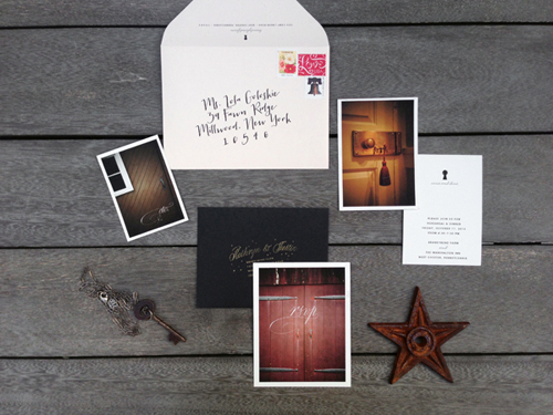 Elegant Barn Wedding Invitation